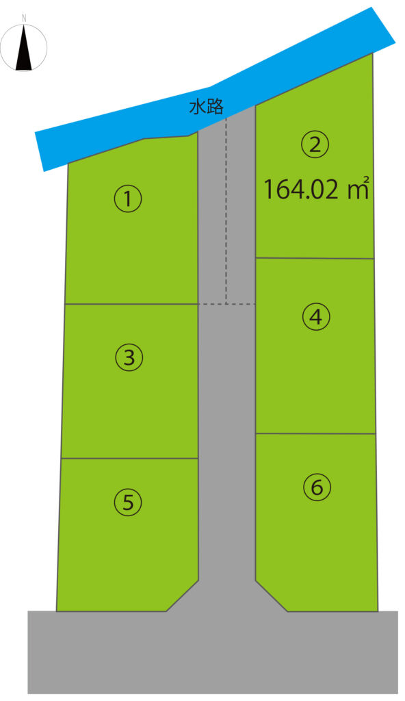 高崎市下豊岡町 2号地（全6区画）