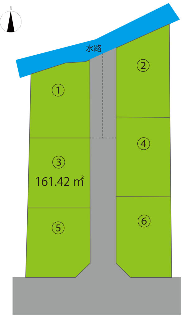 高崎市下豊岡町 3号地（全6区画）