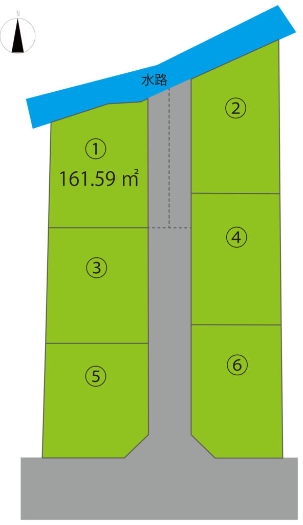 高崎市下豊岡町 1号地（全6区画）