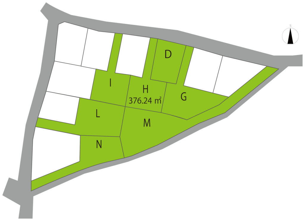 高崎市金古町 H区画（全15区画）