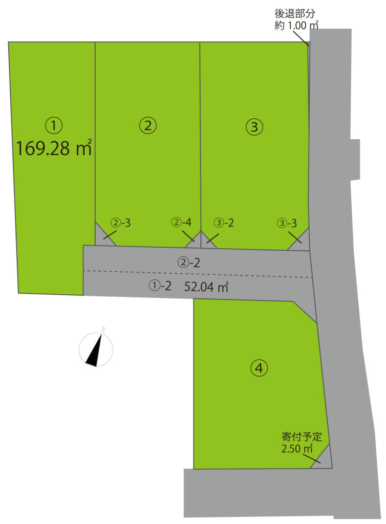 高崎市寺尾町 1号地（全4区画）