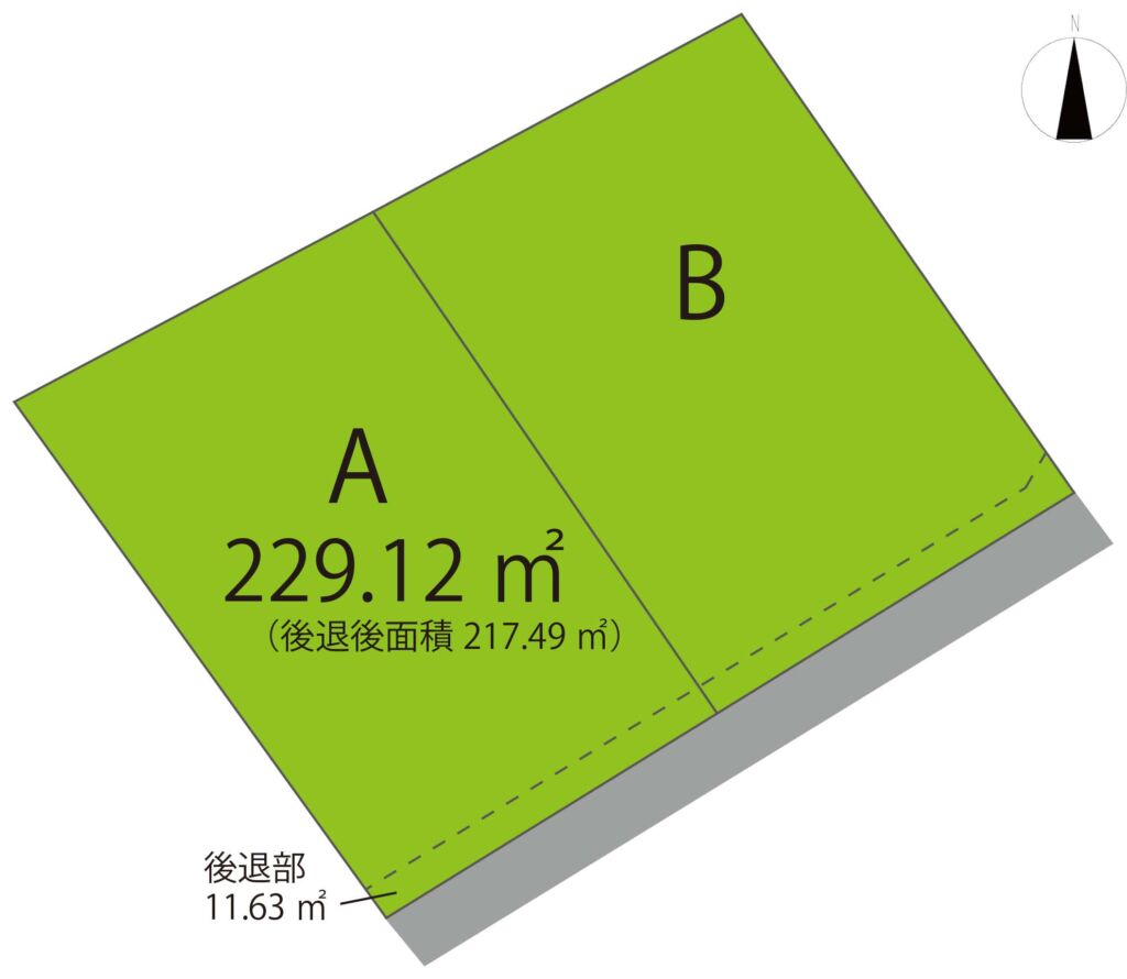 高崎市足門町 A区画（全2区画）