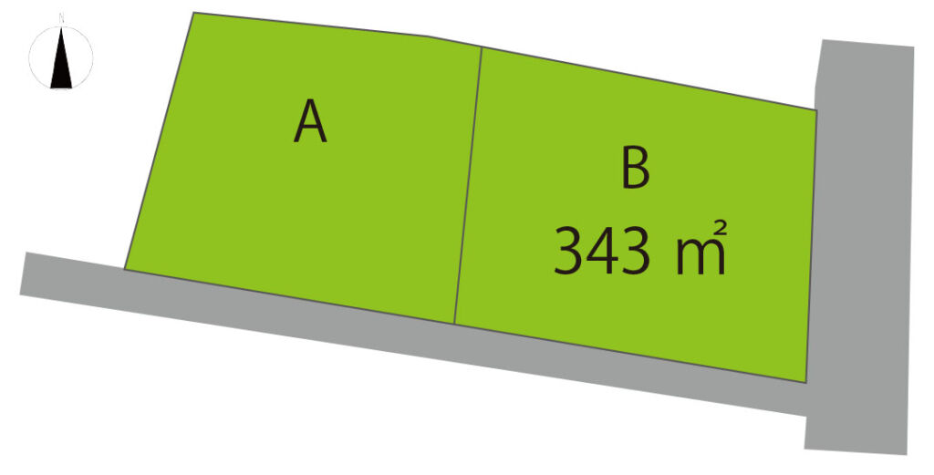 前橋市堀越町 B区画（全2区画）