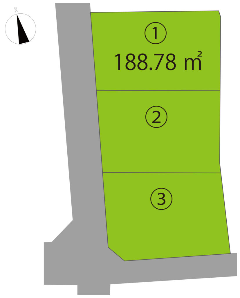高崎市南大類町 1号地（全3区画）