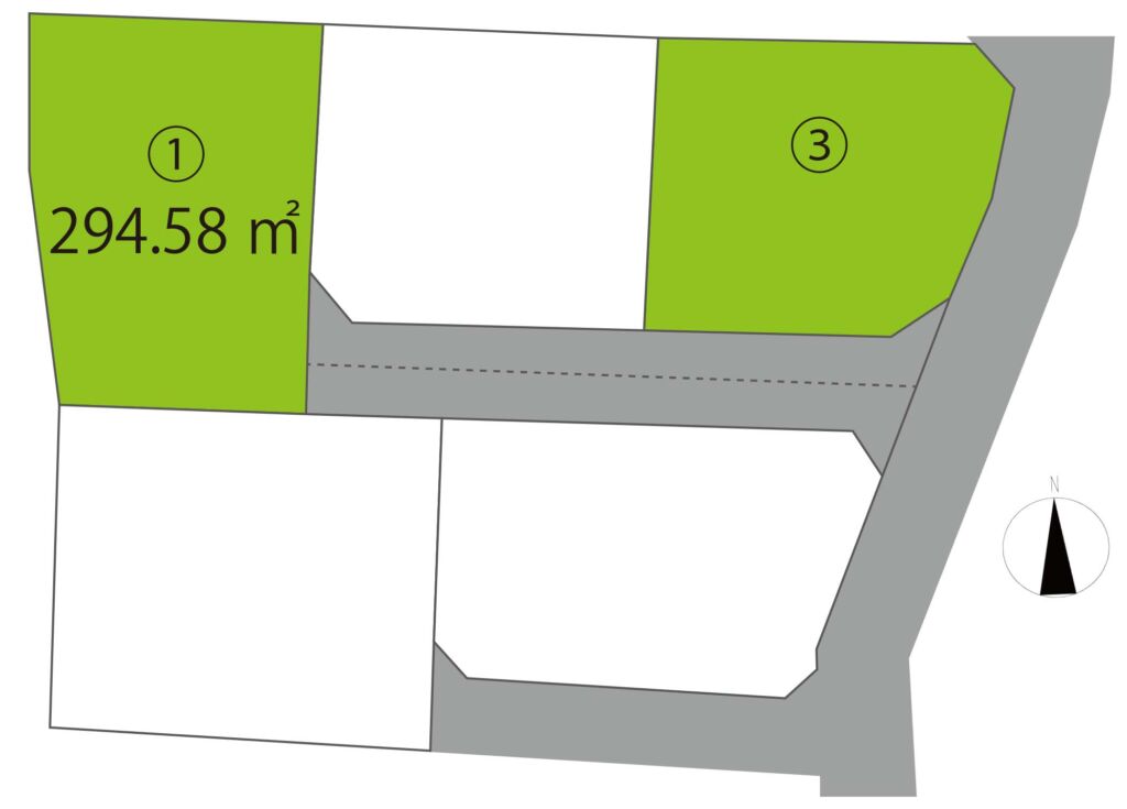 高崎市大八木町 1号地（全5区画）