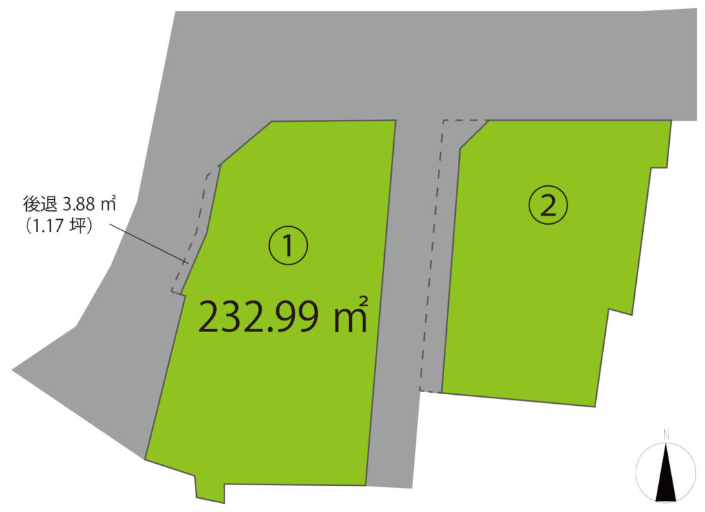 高崎市岩鼻町 1号地（全2区画）